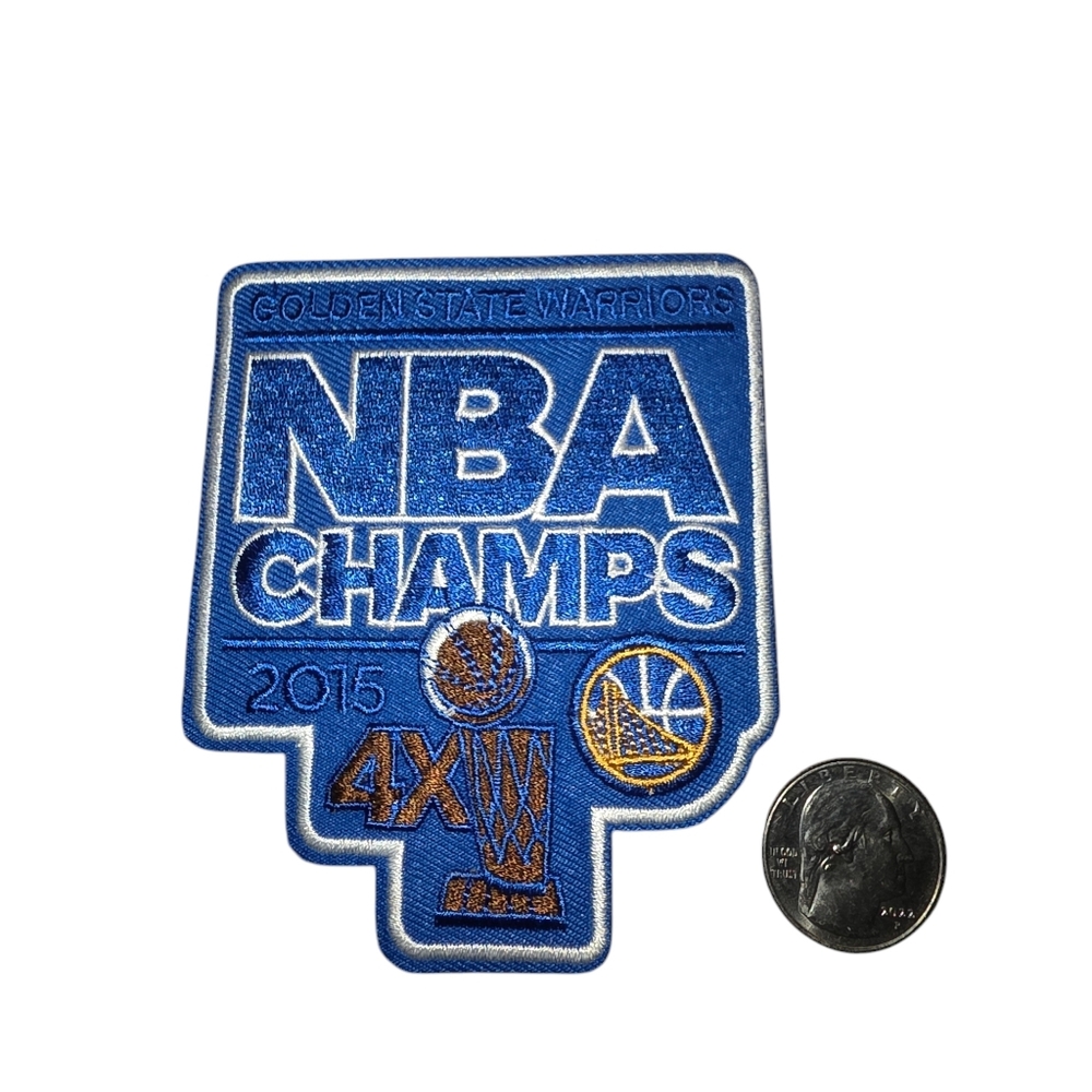 Golden State Warriors 4X NBA Champions Iron On  Patch